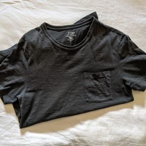 SM J Crew Black crew neck pocket tee